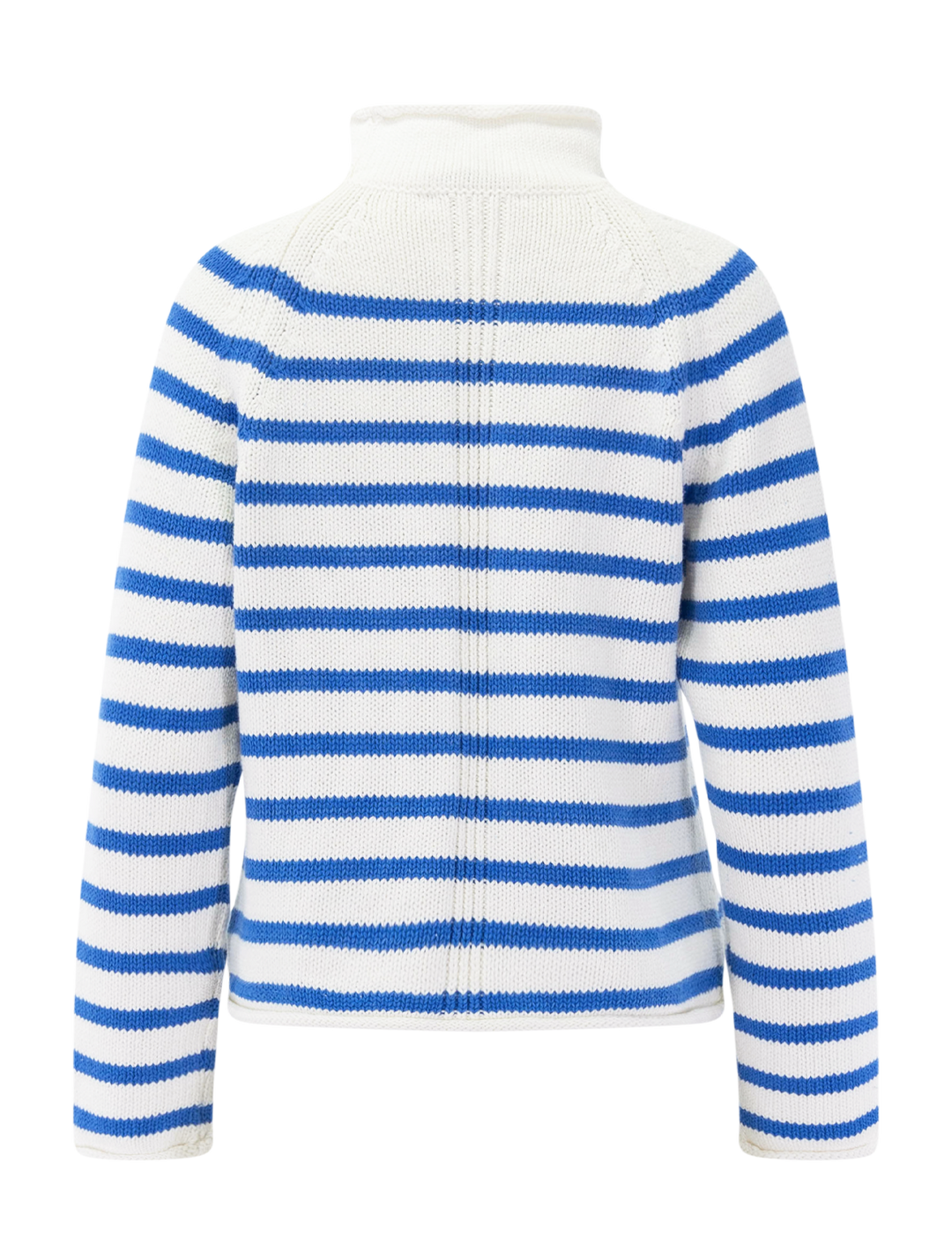 eastport rollneck sweater in ultramarine stripe