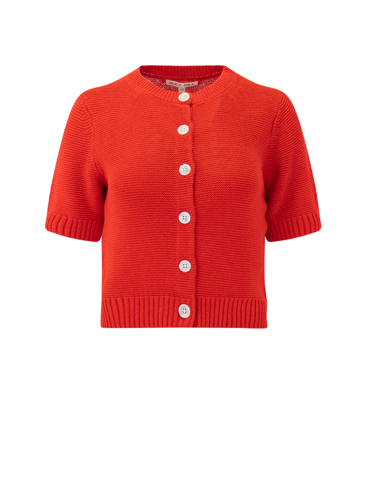 elle cardigan in tomato
