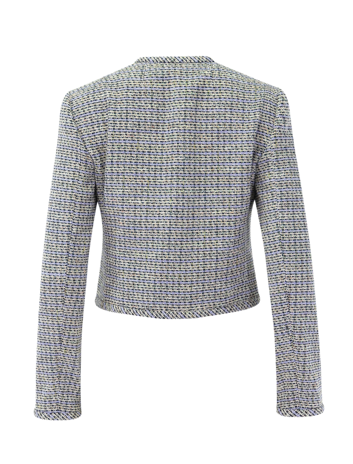stripe tweed jacket in lavender multi
