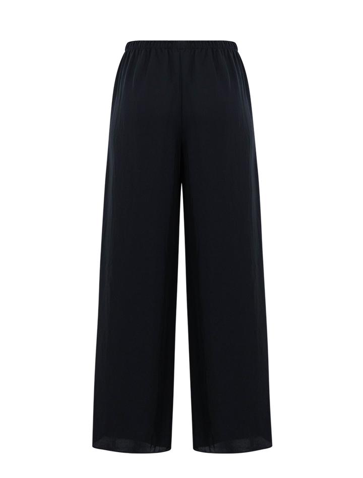 slit pull-on pant in black