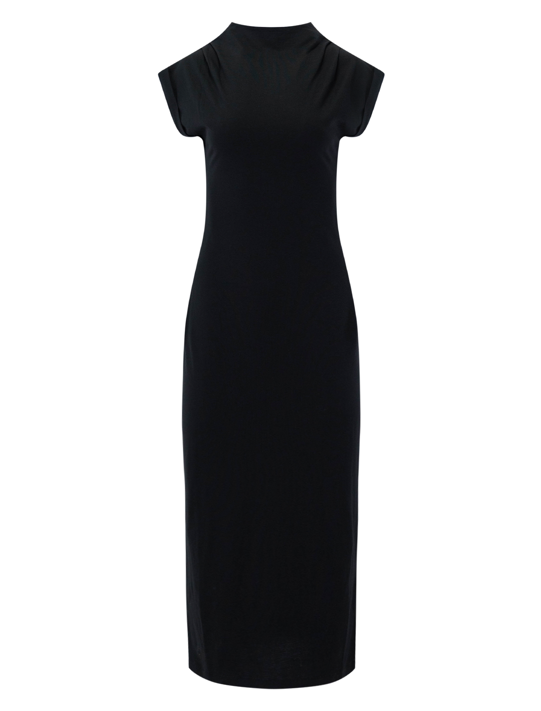 Front view of Anine Bing's alix dress in black.