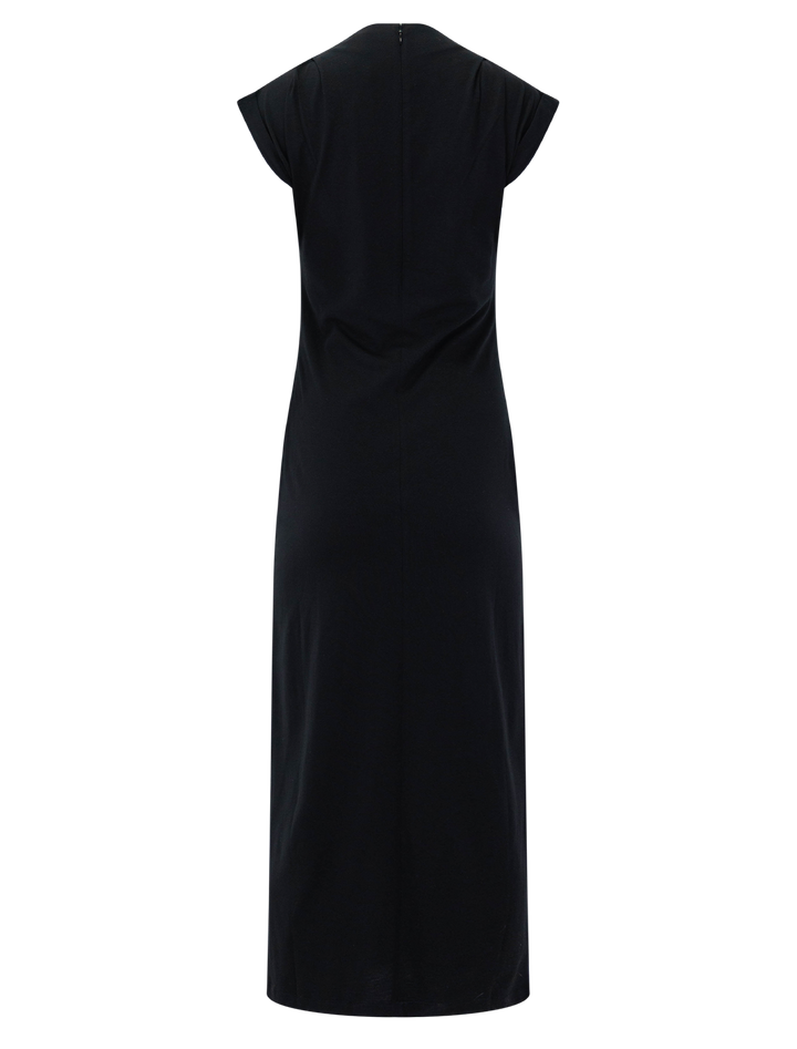 Back view of Anine Bing's alix dress in black.