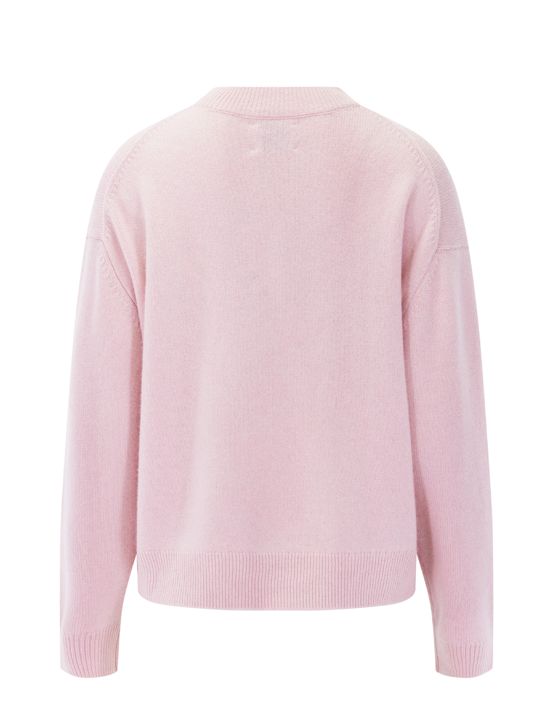 Back view of Anine Bing's lee cashmere crew in powder pink.