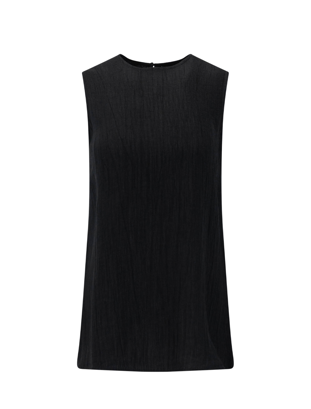 Front view of Anine Bing's malia top in black.