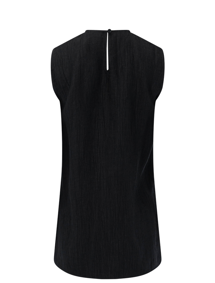 Back view of Anine Bing's malia top in black.