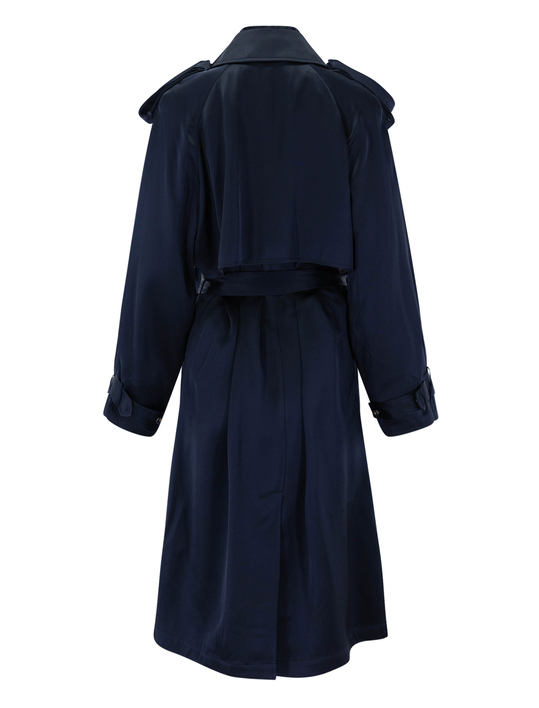 rickie maxi trench in navy