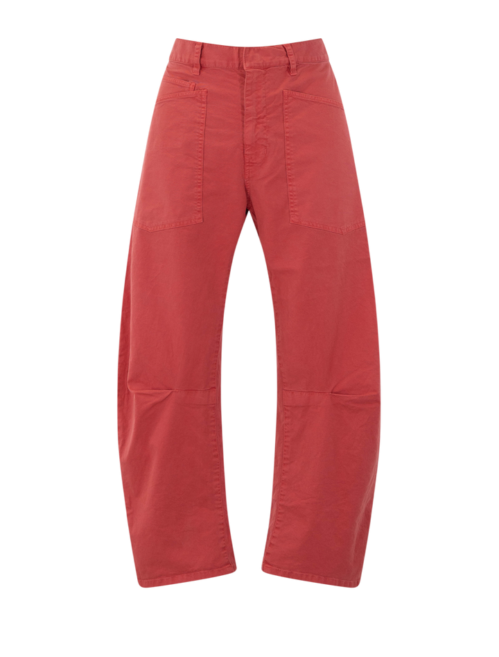 shon pant in vintage washed faded red