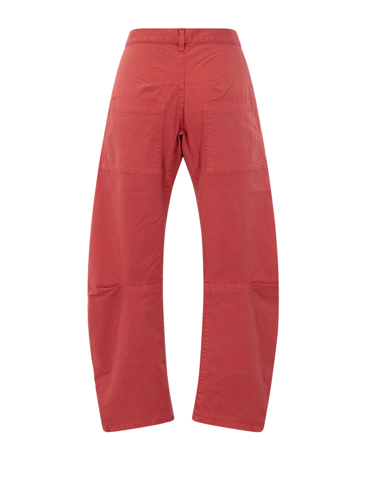shon pant in vintage washed faded red