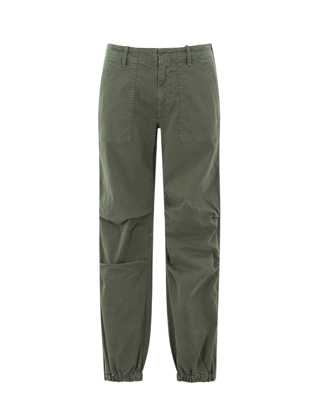 Front view of Nili Lotan's utility pant in vintage washed thyme.