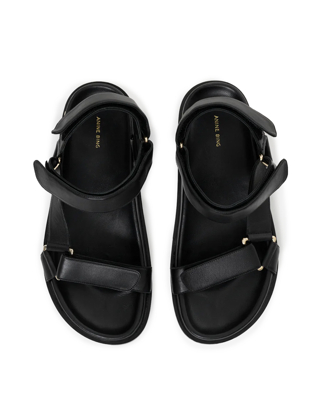 jess sandals in black