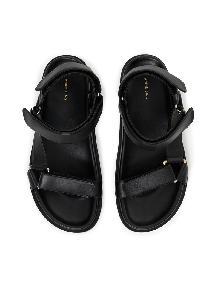 jess sandals in black