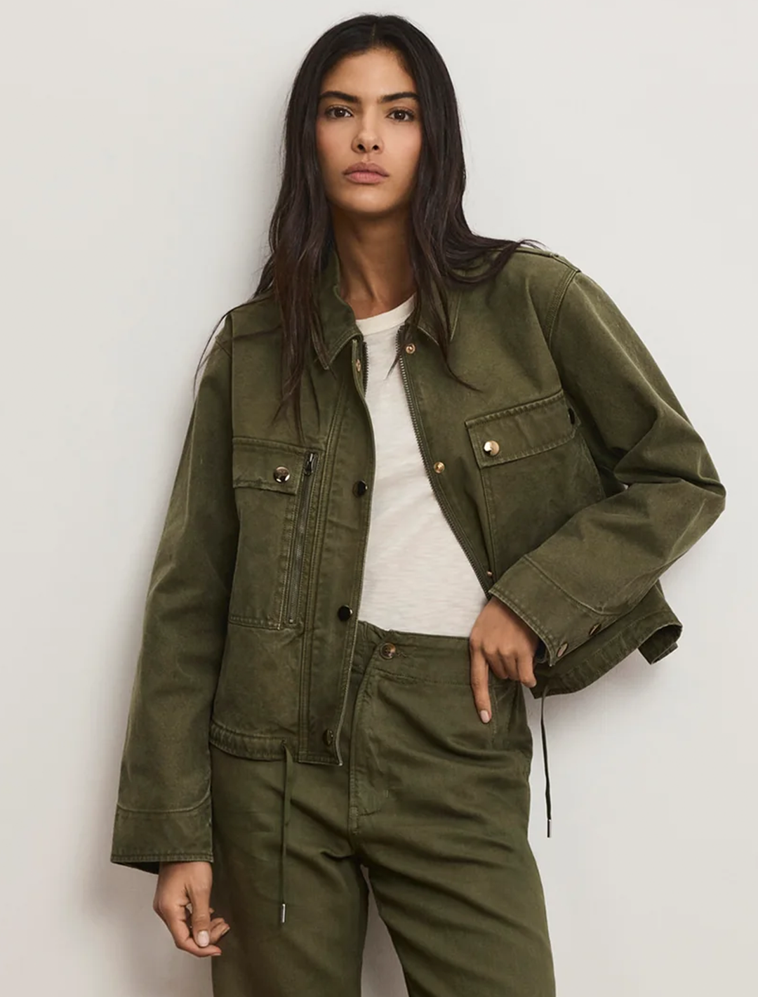 stephen bomber jacket in army