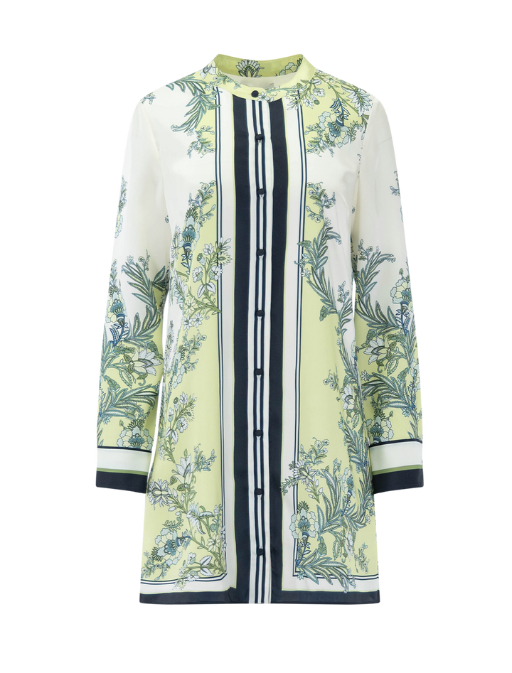 carstowe dress in light pistachio print