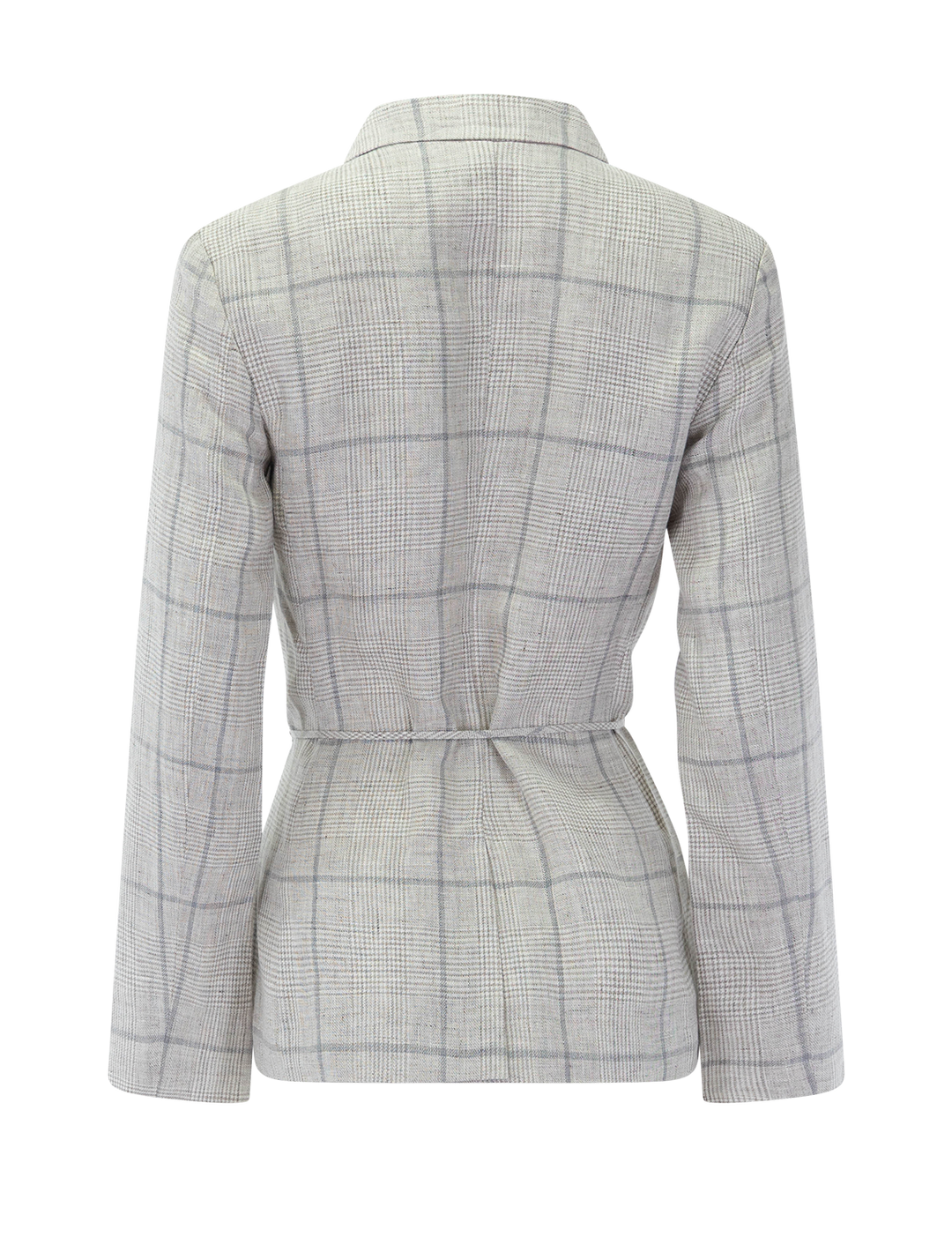 back view of chappell plaid blazer