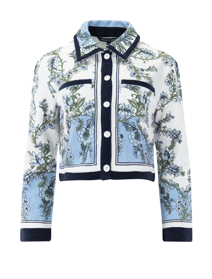 novelle cardigan blue jay print