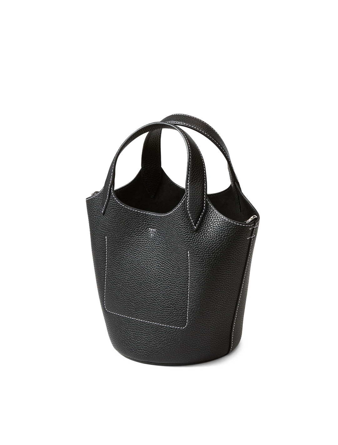 anchor bag in black leather