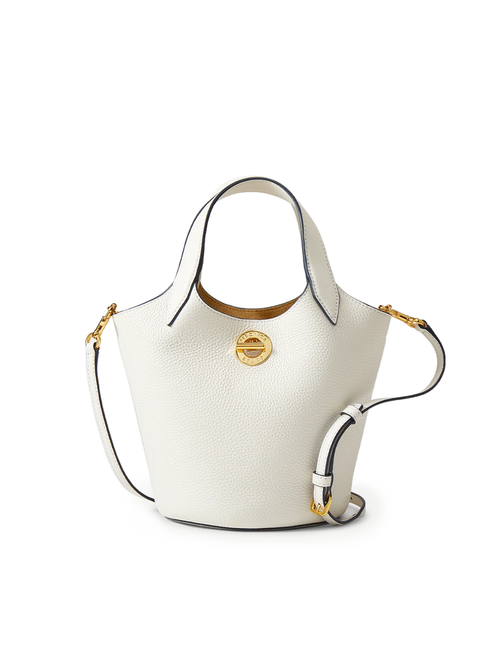 anchor bag in off white leather