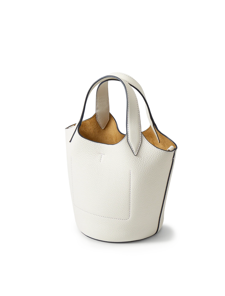 anchor bag in off white leather