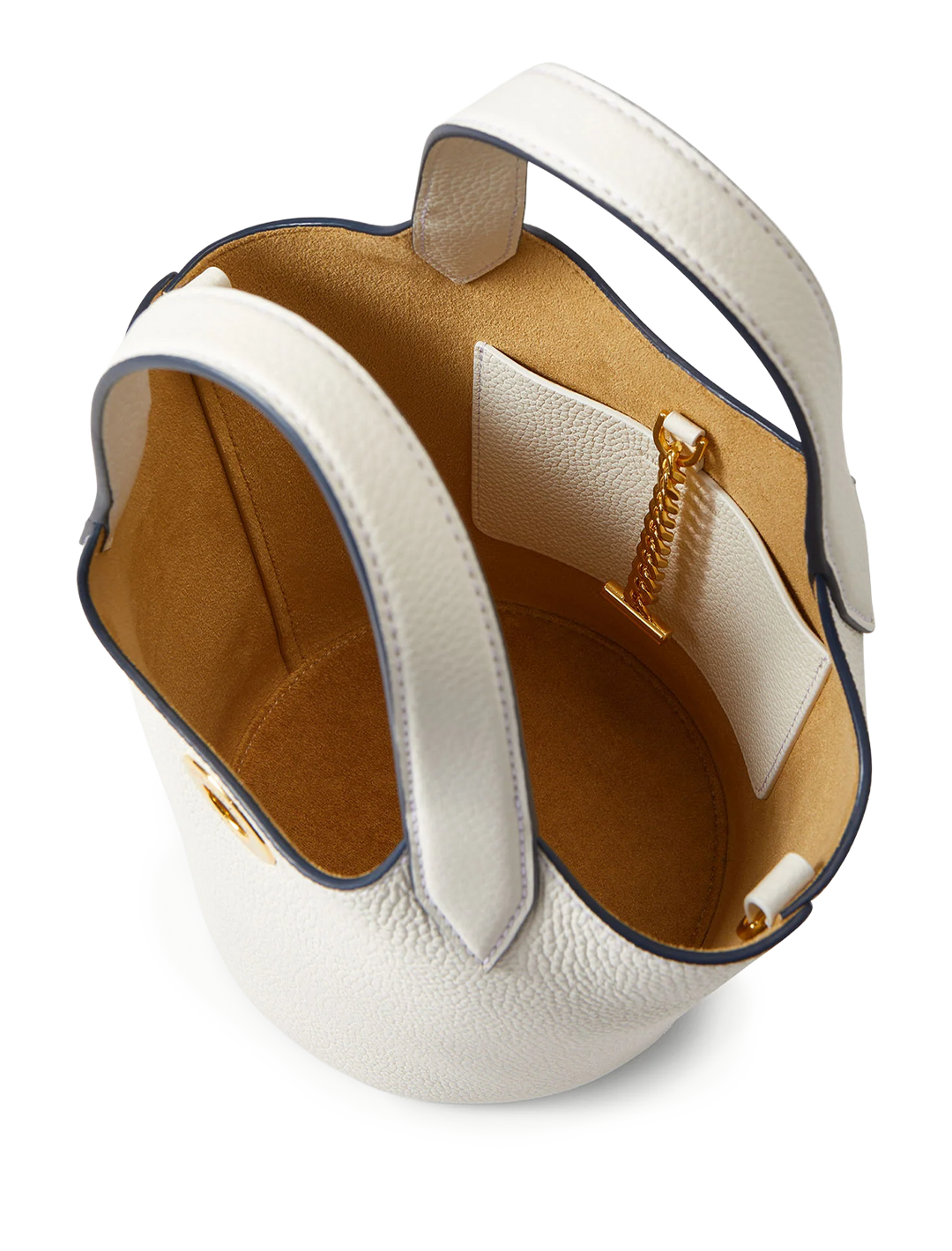 anchor bag in off white leather