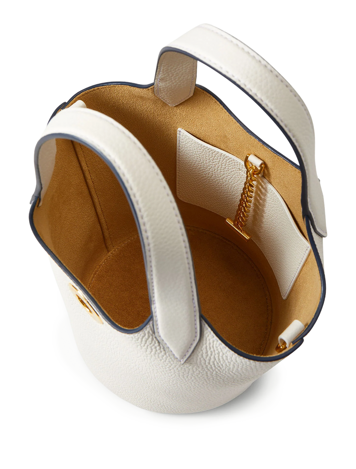 anchor bag in off white leather