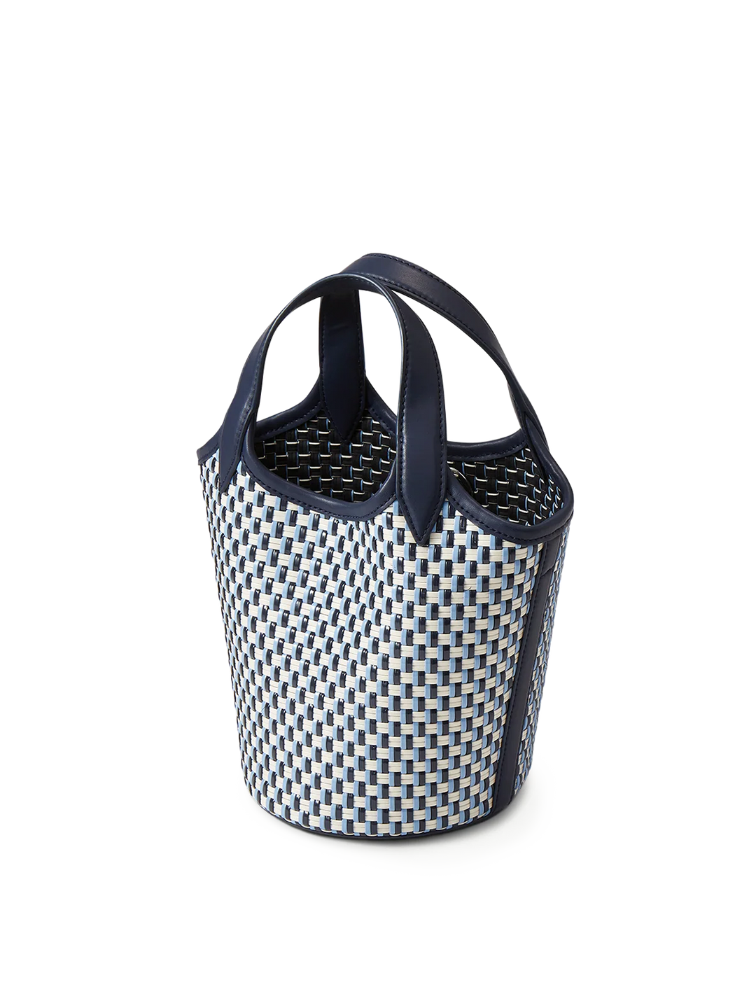 woven anchor bag in navy multi