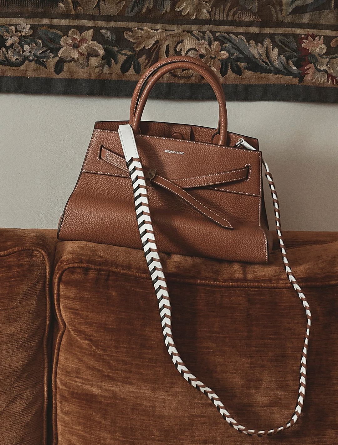 dash bag in hazelwood leather