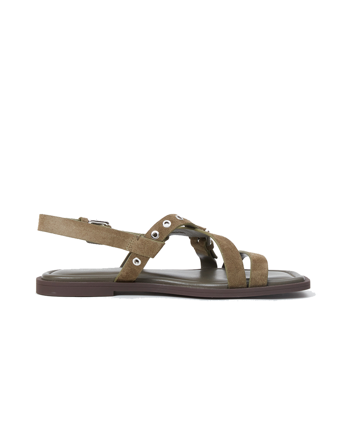 harlow sandal in olive suede
