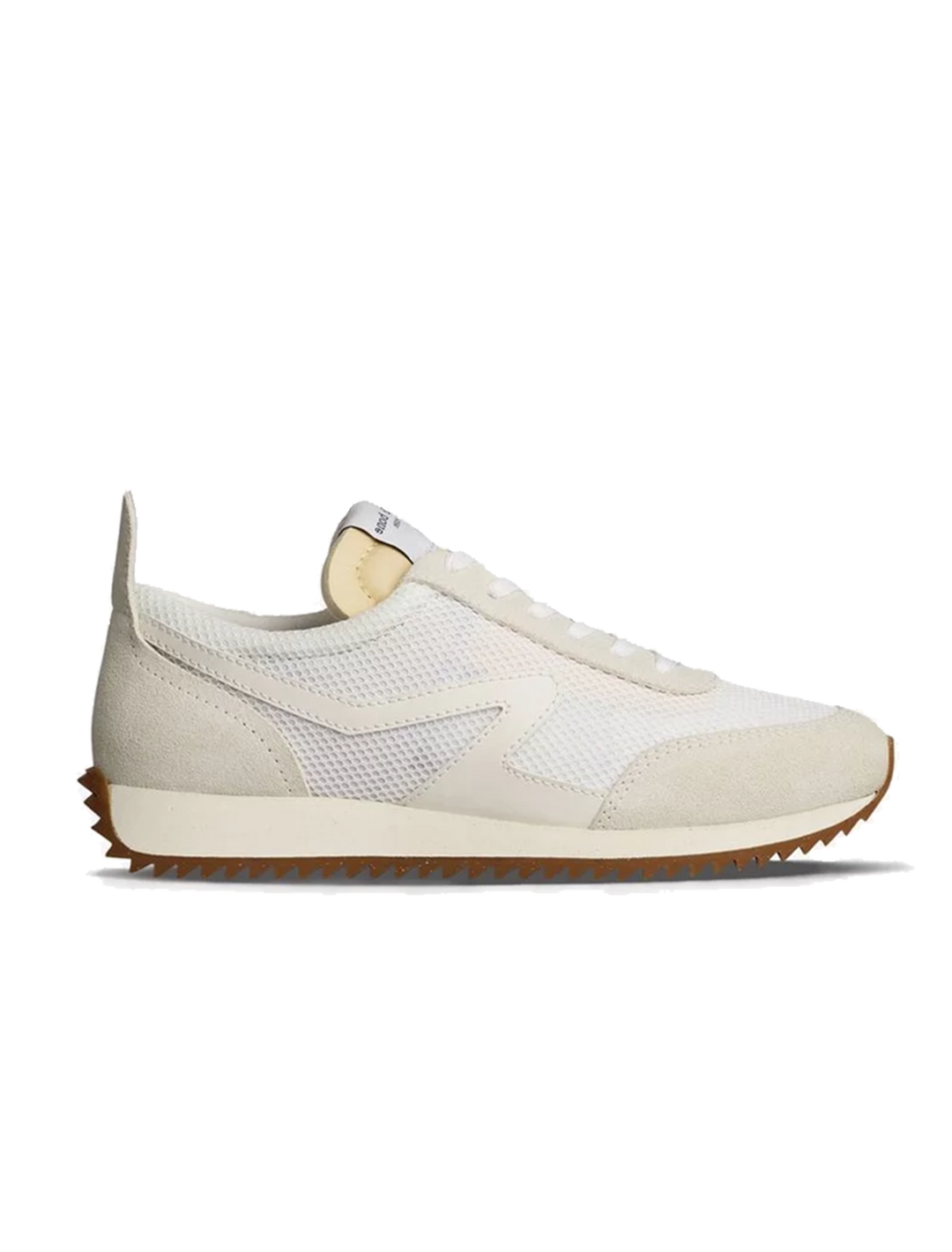 retro runner mesh sneaker in offwhite