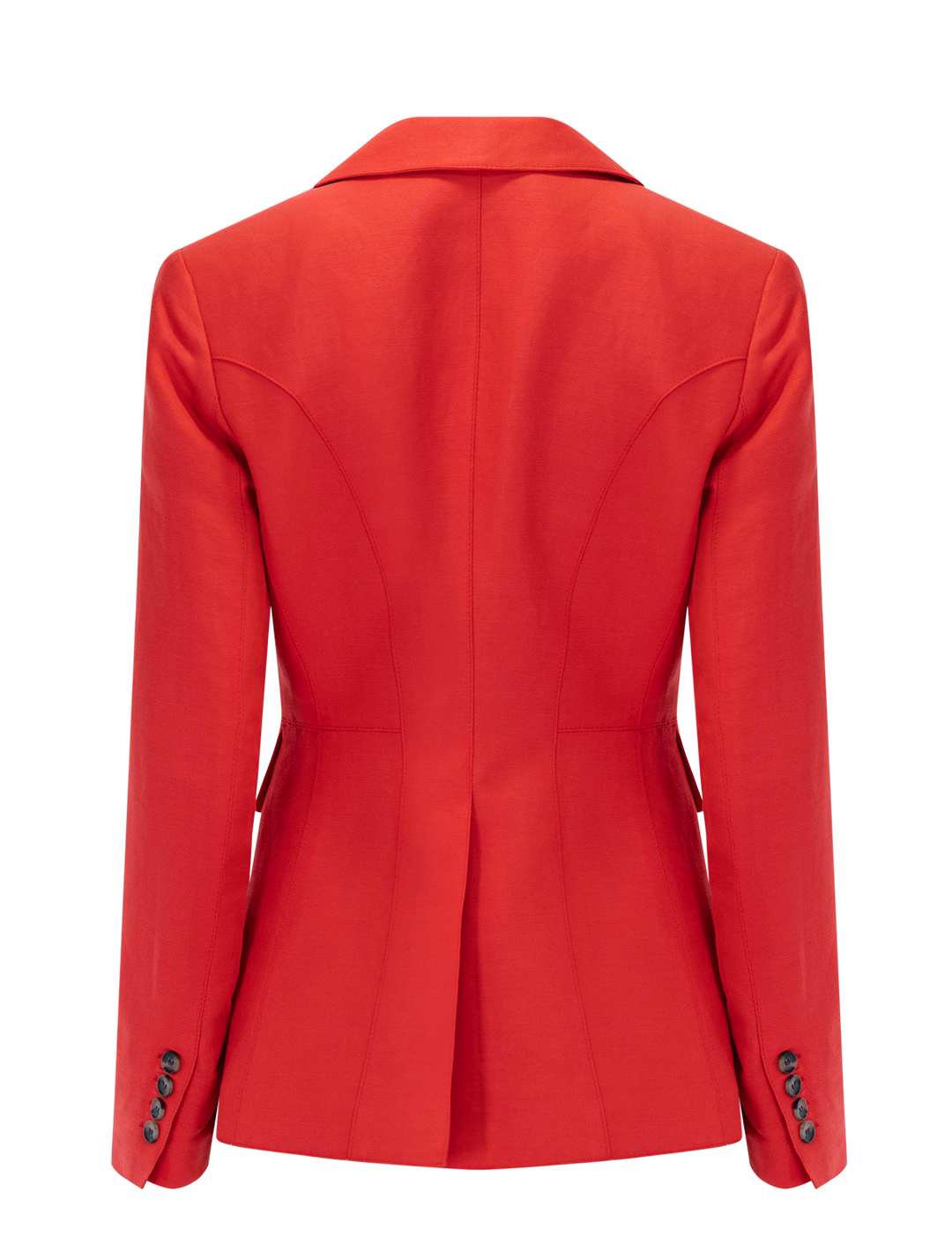 seamed blazer in poppy