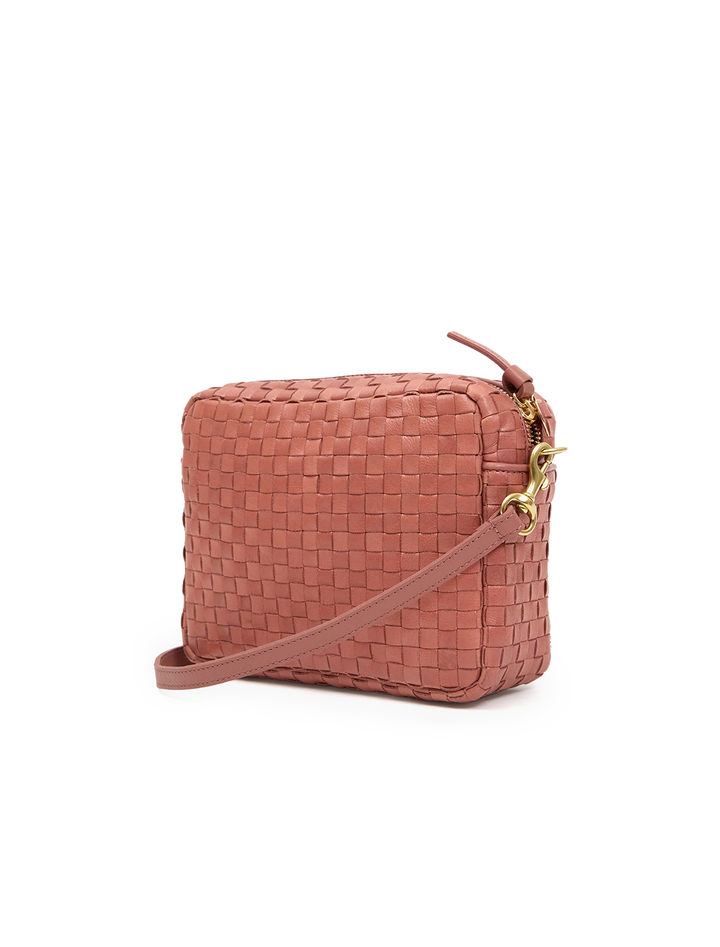 midi sac in rose clay woven