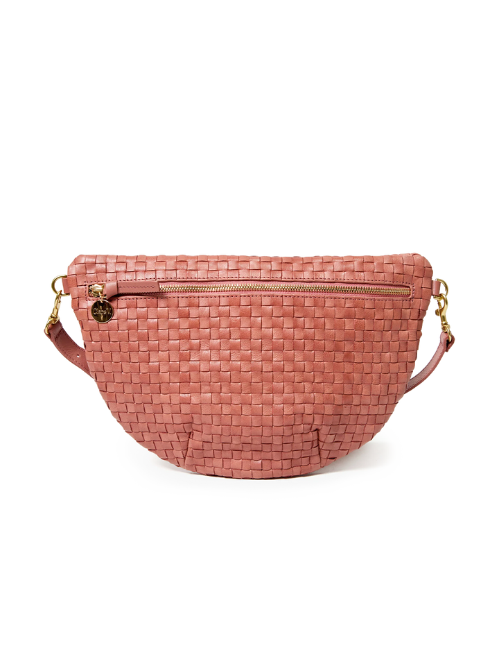 grande fanny in rose clay woven