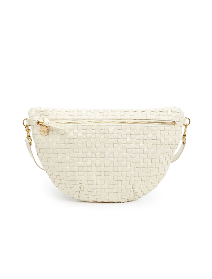 grande fanny in cream woven checker