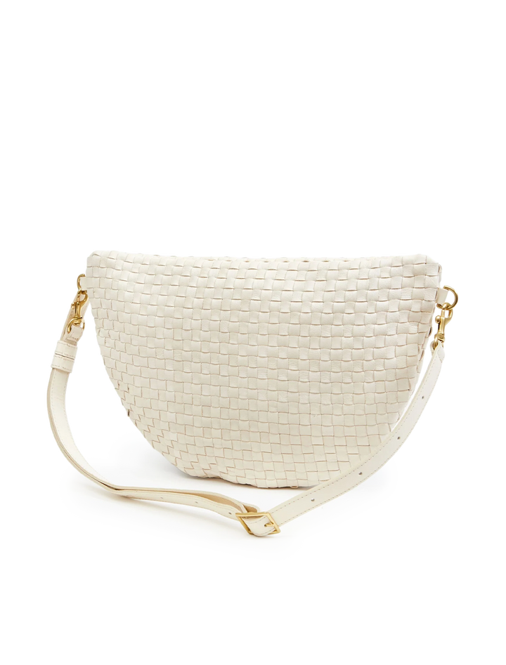 grande fanny in cream woven checker