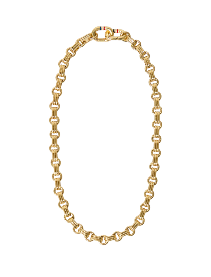 le story chain necklace in vintage gold