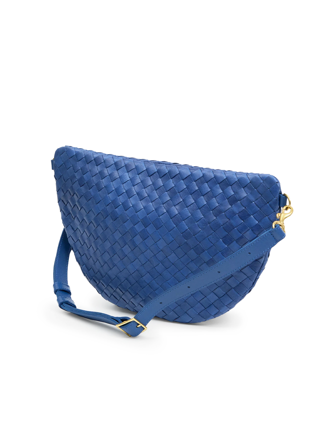 grande fanny in french blue woven diagonal