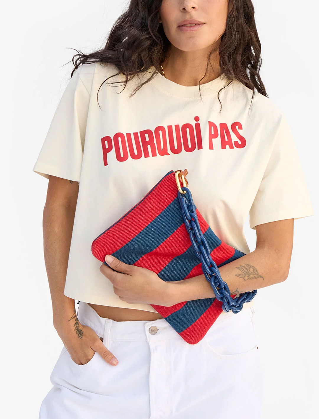 shortie strap in french blue resin