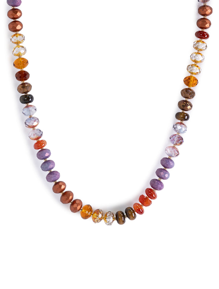 gemma necklace in rich umber mix