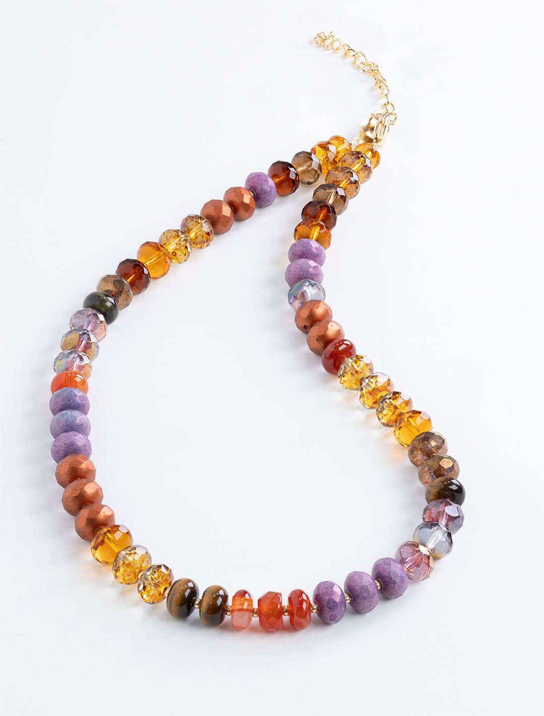 gemma necklace in rich umber mix