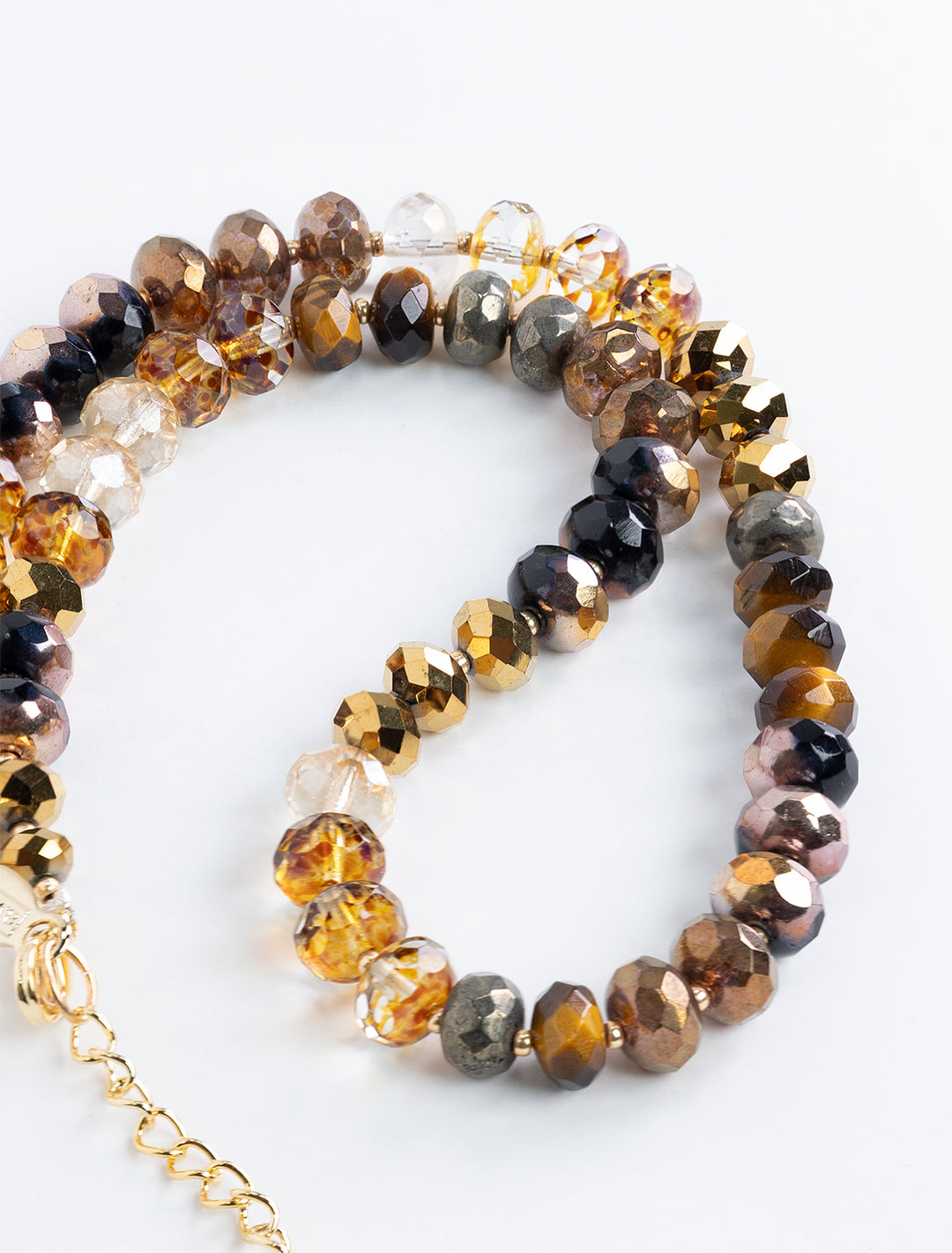 gemma necklace in gold mix