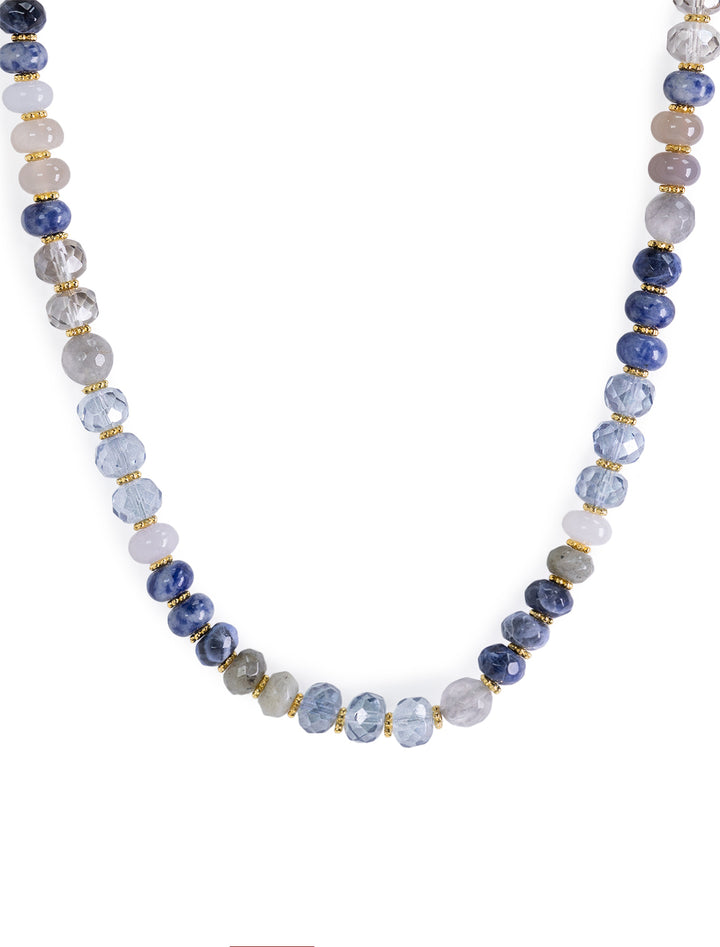 gemma necklace in denim mix