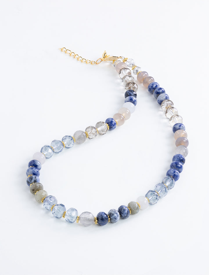gemma necklace in denim mix