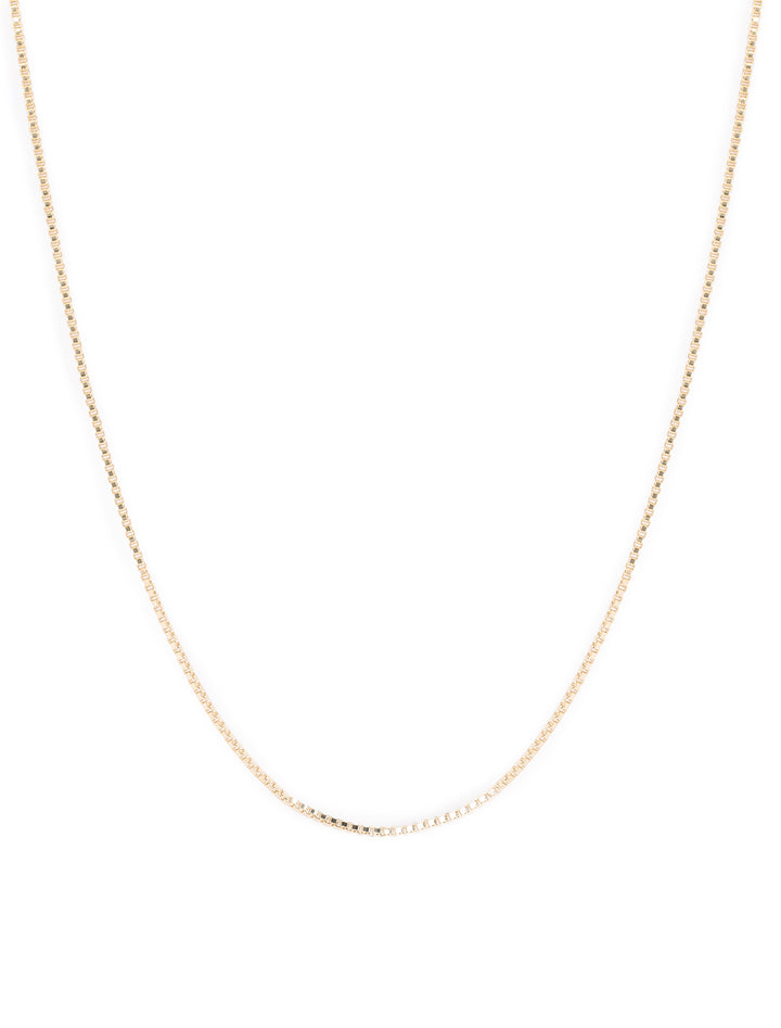 fine box chain necklace