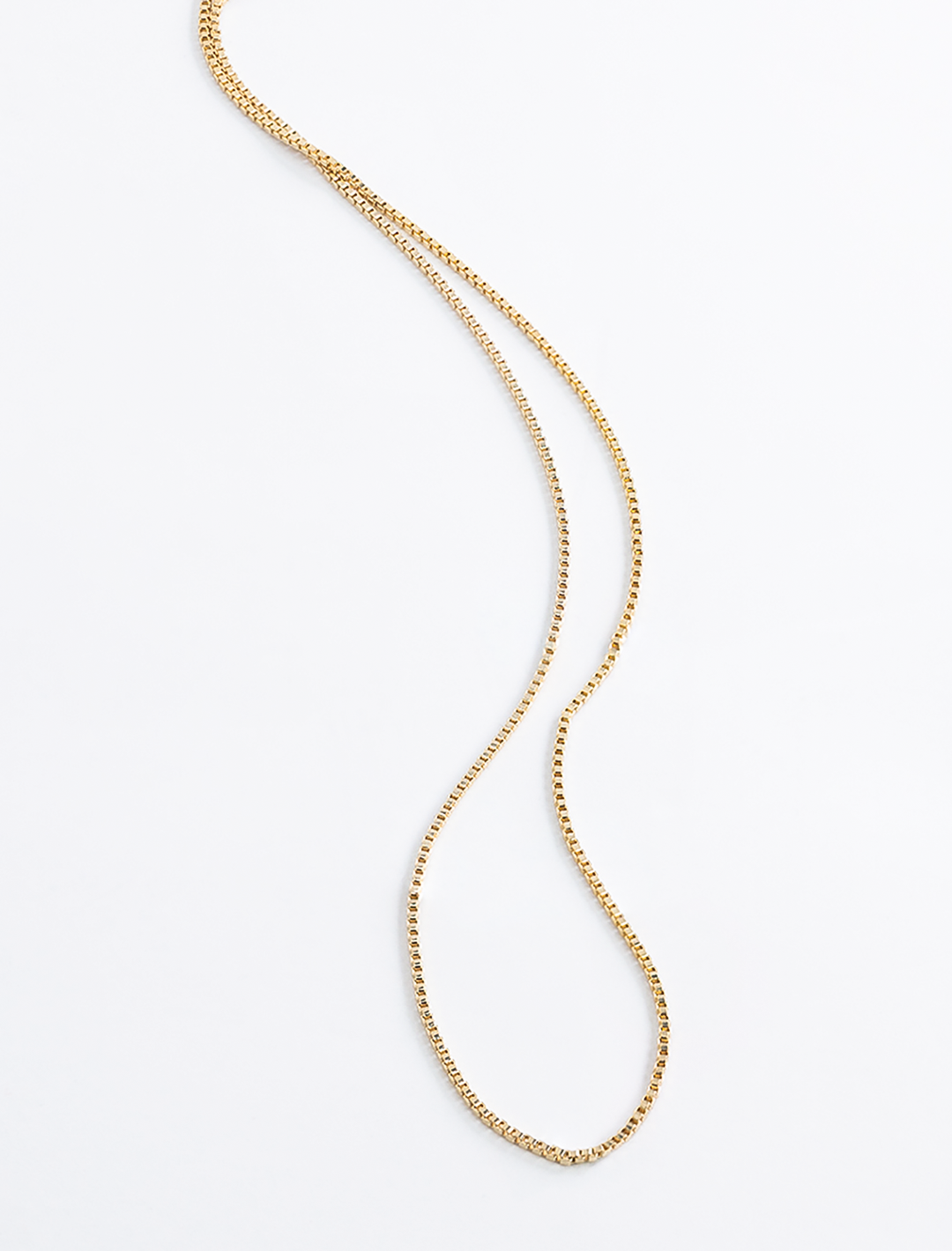 fine box chain necklace
