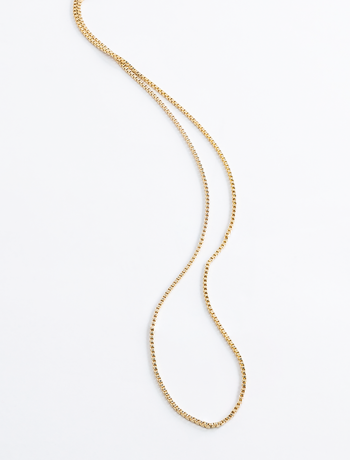 fine box chain necklace