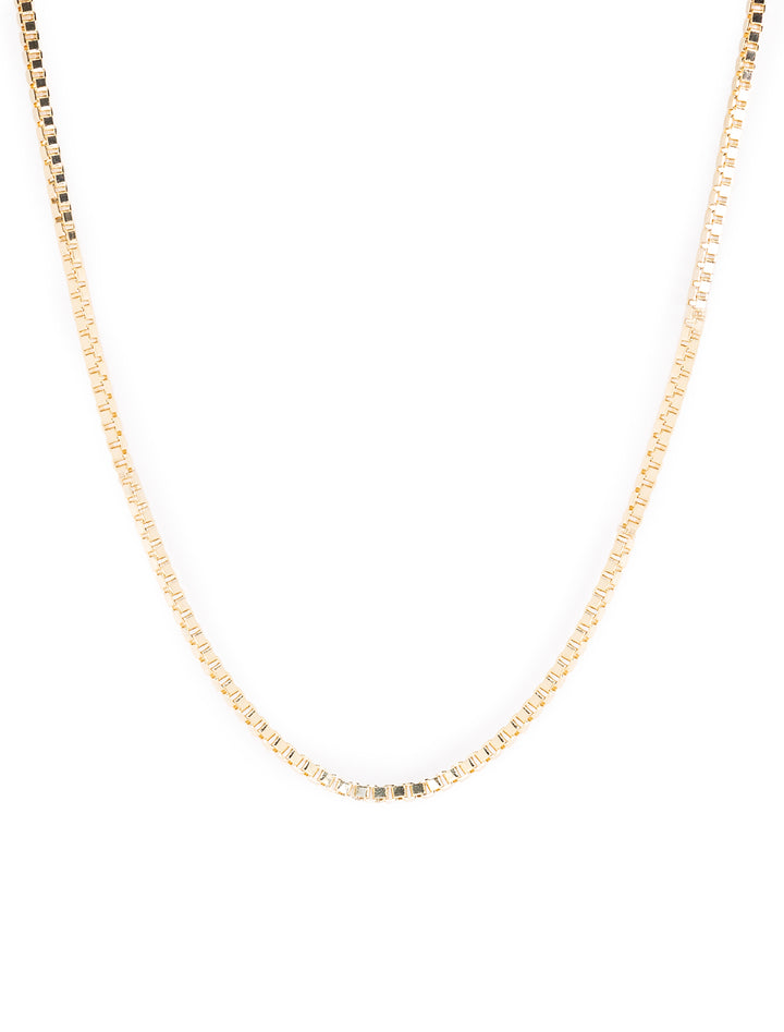 box chain layering necklace