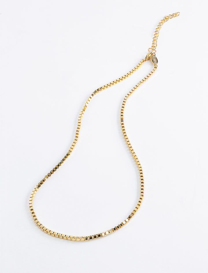 box chain layering necklace