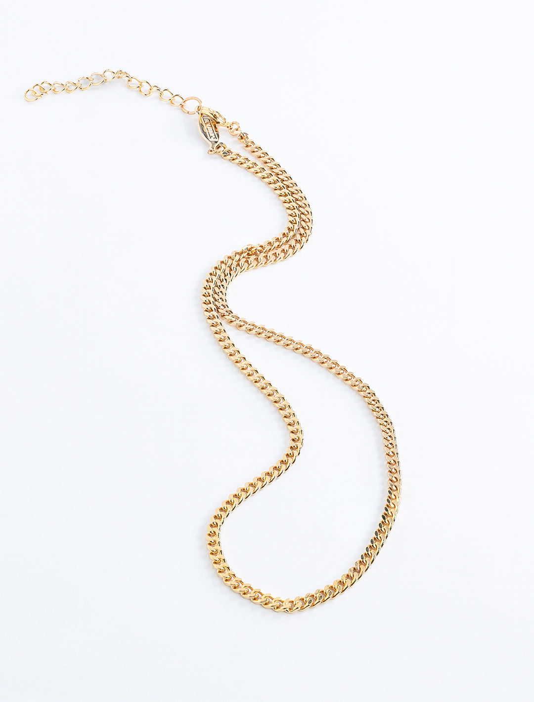 petite curb chain layering necklace
