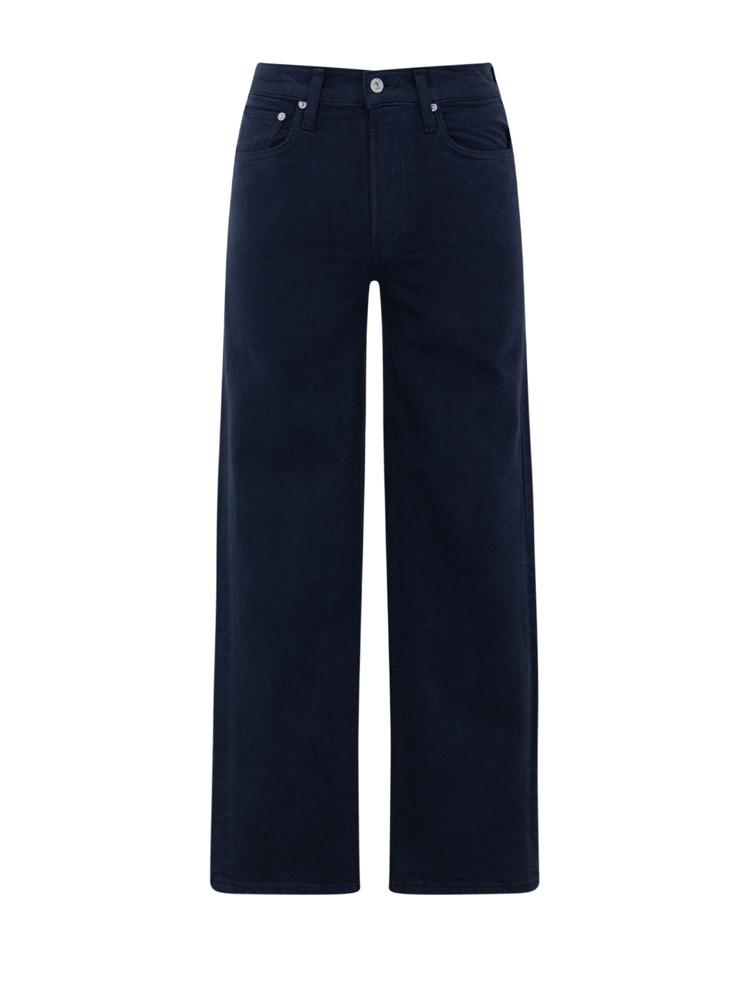 Front view of Citizens of Humanity's palma straight jeans in navy.