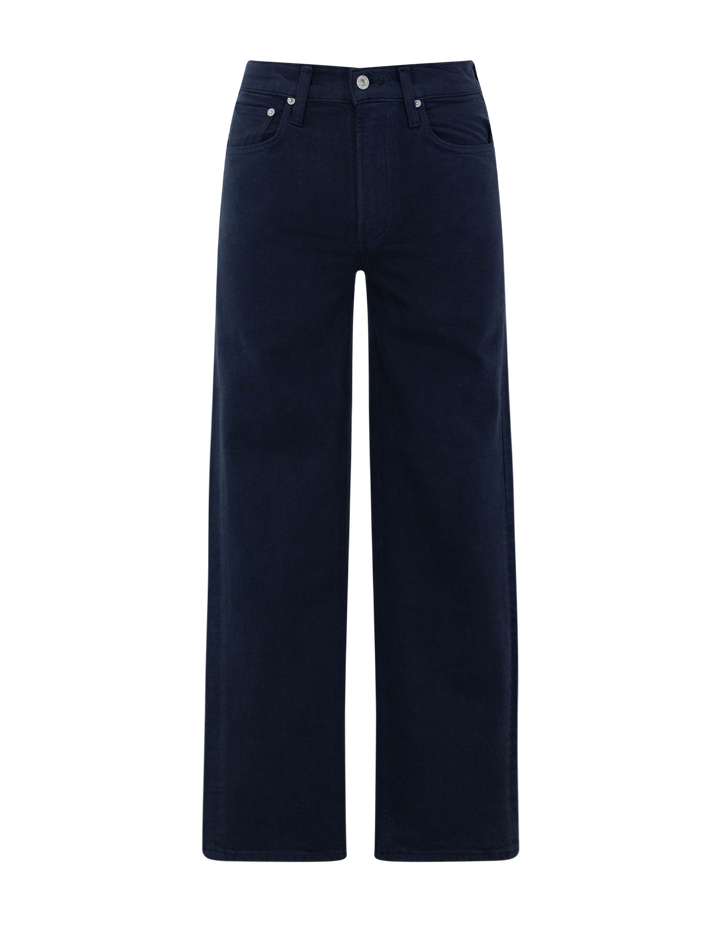 Front view of Citizens of Humanity's palma straight jeans in navy.