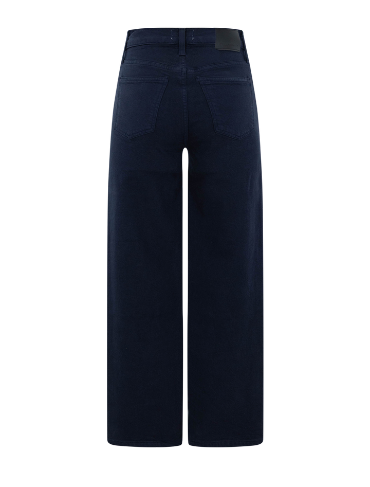 Back view of Citizens of Humanity's palma straight jeans in navy.